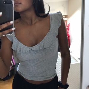 Garage ruffle tank top